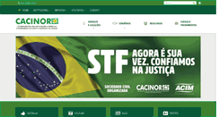 Desktop Screenshot of cacinor.com.br